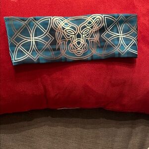 Crowned Athletics| Changed Fate Headband | Blue with Geometric Design